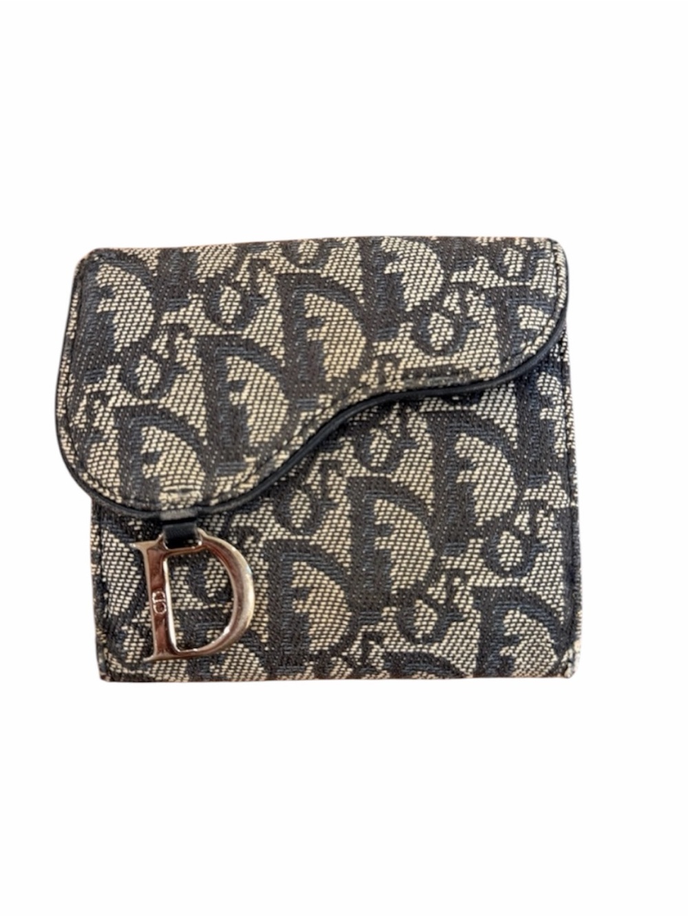 Dior Blue vintage Monogram Wallet